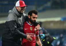 محمد صلاح ومدربه يورغن كلوب 