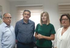 هشام العمري وممثلة النرويج لدى فلسطين