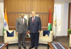 نائب محافظ سلطة النقد يستقبل السفير الهندي في فلسطين