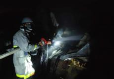 الدفاع المدني عمل على إخماد الحرائق