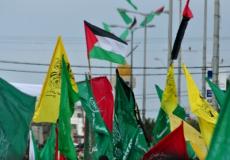 رايات للأحزاب الفلسطينية