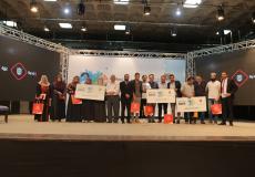 جانب من حفل بلدية غزة للاعلان عن الافلام الفائزة