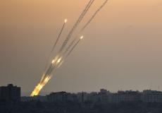 اطلاق صواريخ من غزة - ارشيفية -