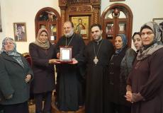 زيارة  الاتحاد العام للمرأة الفلسطينية لكنيسة الروم الأرثدوذكس بغزة