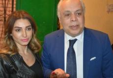 أشرف زكي وزوجته روجينا