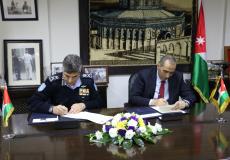 الشرطة الفلسطينية والأمن العام الأردني يوقعان مذكرة تفاهم وتعاون