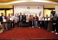 الفائزون بجائزة بيت الصحافة السنوية لحرية الاعلام لعام 2018