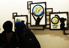 معرض فني للأعمال الخشبية 