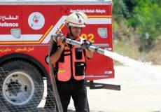رجل اطفاء في قطاع غزة - توضيحية