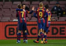 ميسي سجل هدف المباراة الوحيد 