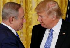 الرئيس الأمريكي دونالد ترامب ورئيس الوزراء الاسرائيلي بنيامين نتنياهو