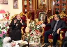 وفد من حماس يزور ممثلي الكنيسة الأرثوذكسية بغزة