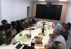 قائد فرقة غزة اليعازر توليدانو لتقى برؤساء المجالس المحلية