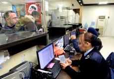 طواقم عمل معبر الكرامة في اريحا