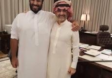 لقاء  ولي العهد السعودي محمد بن سلمان بالأمير السعودي ورجل الأعمال الوليد بن طلال