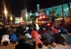 صلاة الفجر في الحرم الابراهيمي