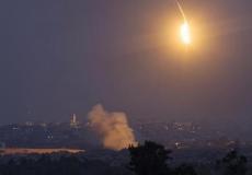 اطلاق صاروخ من غزة -ارشيف-