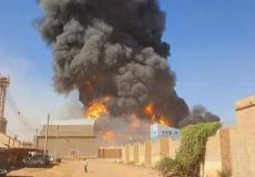 حريق في السودان