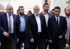 قيادة حماس مع الوفد الامني المصري في غزة - ارشيفية