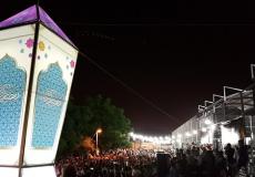  إضاءة اكبر فانوس رمضاني بالقدس