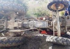 إصابة شاب إثر انقلاب جرار زراعي في باقة الغربية