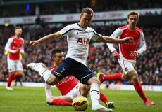 جانب من لقاء توتنهام وارسنال في الدوري الانجليزي