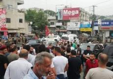 لحظة اطلاق النار على موكب صالح الغريب