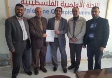 اتحاد كرة الطاولة يسلم اللجنة الاولمبية خطته للعام 2019 بمحافظات غزة