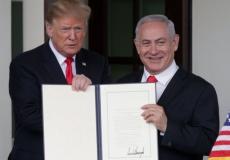 الرئيس الأمريكي دونالد ترامب ورئيس الوزراء الإسرائيلي بنيامين نتنياهو