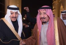 الملك سلمان وشقيقه الأمير أحمد بن عبد العزيز  -صورة أرشيفية-
