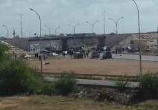 انفجار سيارة مفخخة تحت كوبري سيدي خليفة في ليبيا
