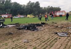 تحطم طائرة إسرائيلية - رهط 