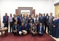  لقاء الرئيس الفلسطيني محمود عباس مع وفد رفيع من 7 دول أفريقية