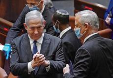 نتنياهو وغانتس في الكنيست - أرشيف