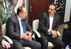 وفد من مجلس إدارة جمعية رجال الأعمال الفلسطينيين بغزة