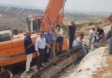 إصابات واعتقالات خلال تصدي المواطنين لعمليات تجريف في رأس كركر 