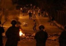 مواجهات ليلة بين قوات الاحتلال وفلسطينيين في القدس