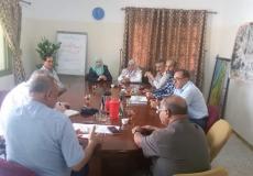 مجلس بلدي المغازي يعقد الاجتماع الدوري لتقيم المشاريع