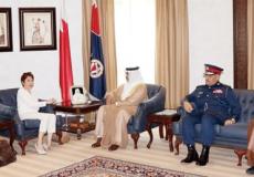 وزير الداخلية يستقبل سفيرة فرنسا لدى البحرين