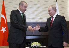 الرئيس الروسي فلاديمير بوتين والرئيس التركي رجب طيب اردوغان _إرشيفية_