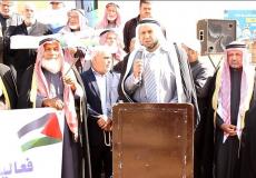 خلال انطلاق فعاليات التجمع العشائري لدعم مسيرة العودة في رفح 