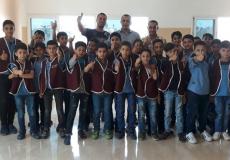 نادي الزيتون يستقبل طلاب ومشرفين من مدرسة ذكور الزيتون الاعدادية "ب"