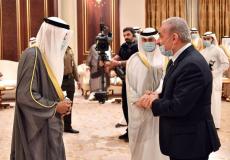 تعزية رئيس الوزراء الفلسطيني محمد اشتية لدولة الكويت بوفاة الأمير جابر الصباح