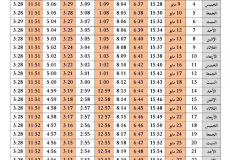 تقويم رمضان 1440