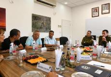 كوخافي يجتمع مع المستوطنين في غلاف غزة اليوم