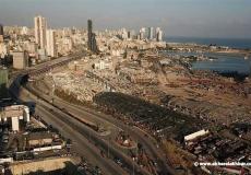 مدينة بيروت بعد حادثة الانفجار