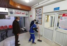 آثار استهداف قوات الاحتلال لمحيط مستشفى الدرة 