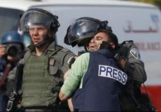 احتجاز صحفي فلسطيني -ارشيف-