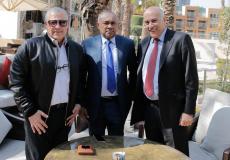 لقاء جبريل الرجوب مع هاني ابو ريدة واحمد احمد في العاصمة الإدارية بالقاهرة