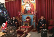 وفد رئاسي يهنئ الطوائف المسيحية الفلسطينية بالعيد في أراضي الـ 48